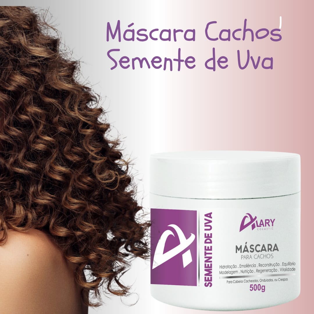 Máscara Cachos Semente de Uva
